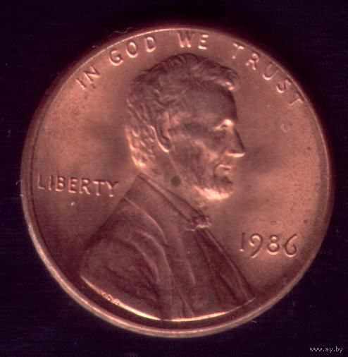 1 цент 1986 год США