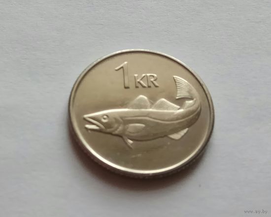 Исландия 1 крона 1999 UNC