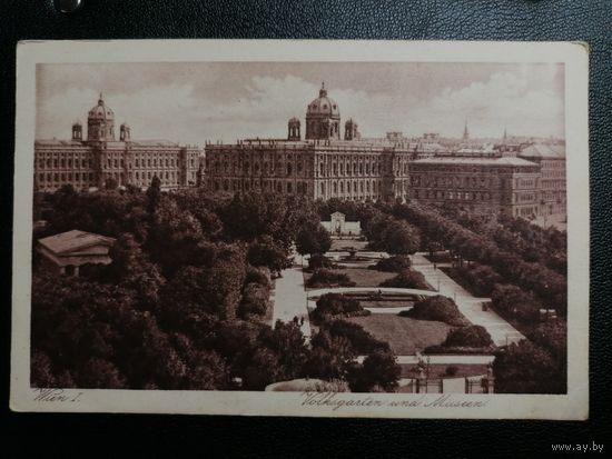 1927 Фонтан. Народный сад. Музей. Вена