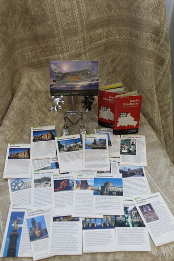 Редкие карты путеводители карточки по немецким городам (Берлин-Магдебург-Халле)