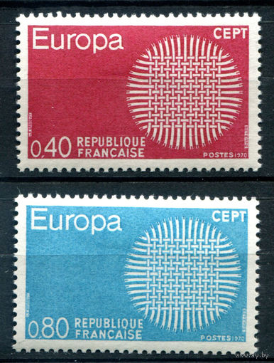 Франция - 1970г. - Europa CEPT - 2 марки - полная серия, MH [Mi 1710-1711]. #2-Fr-45-A-1
