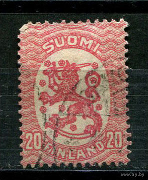 Финляндия - 1917/1930 - Герб 20P - [Mi.74A] - 1 марка. Гашеная.  (Лот 19JF)-TG2P16