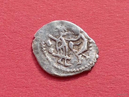 Серебро.Редкая монета - чешуйка Независимый Новгород.1420-1478.Копия ,серебро,соответствие.Не Китай
