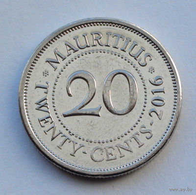 Маврикий 20 центов, 2016