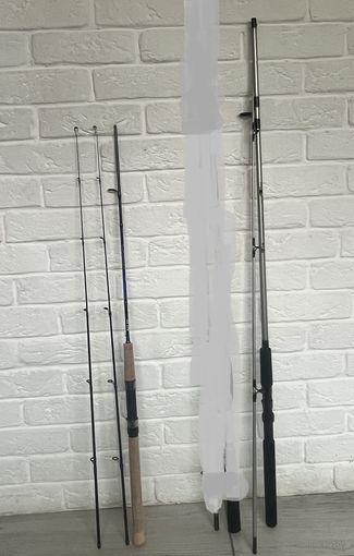 3 спиннинга + удочка