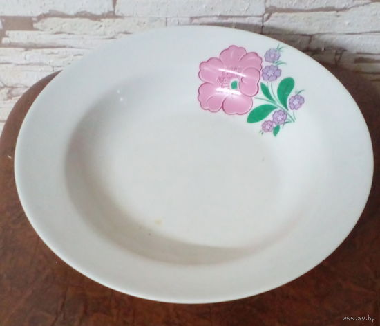Тарелка СССР. Добрушский фарфоровый завод (Добруш). 1978-1991 гг.