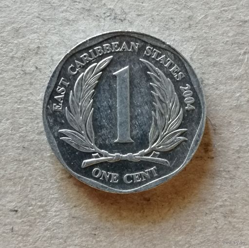 Восточные Карибы, 1 цент 2004 г., ю