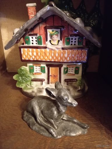 - Статуэтка КОСУЛЯ Чугун 8х5 см