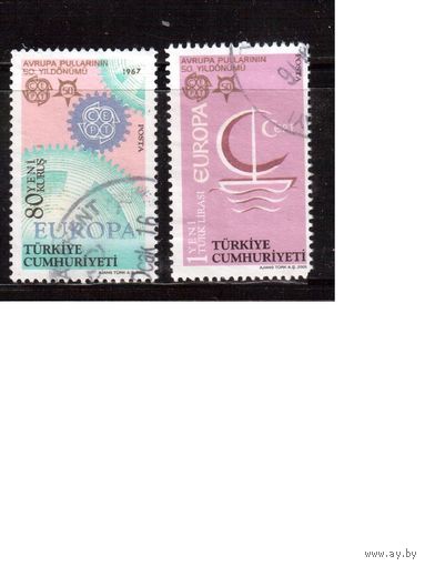 Турция-2005 (Мих.3489-3490) ,  гаш., ЕВРОПА