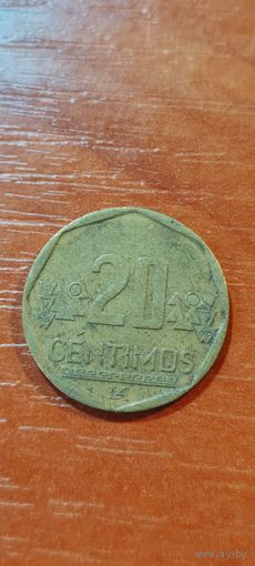 Перу 20 сентимос 2019