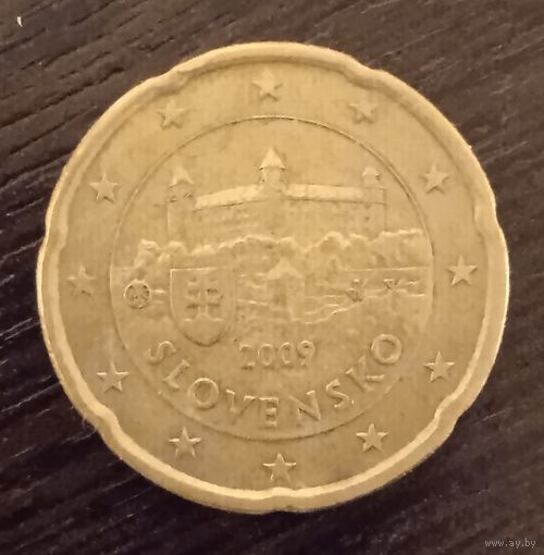 Словакия. 20 евроцентов 2009 г.