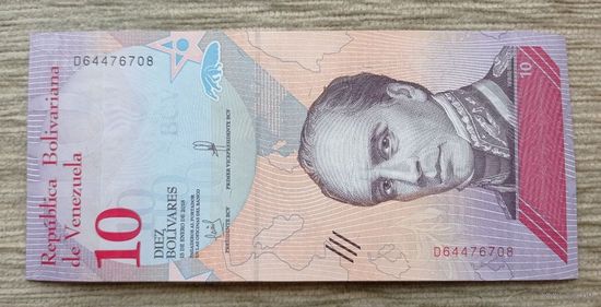 Werty71 Венесуэла 10 боливаров 2018 UNC банкнота