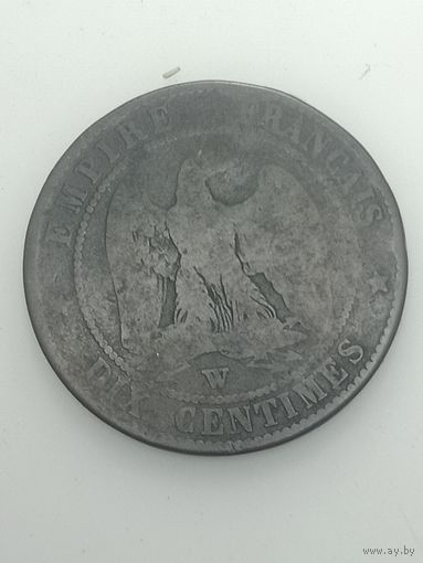 Франция 10 сантимов 1853 года . W  Лилль