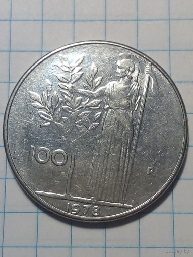 100 лир Италия 1978 год