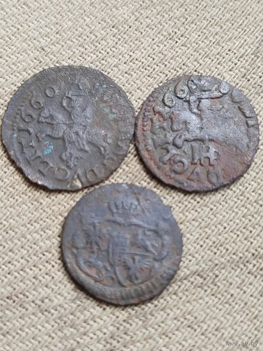 Распродажа - солид ВКЛ 1660,1666гг,солид Августа 3 (Толстого)