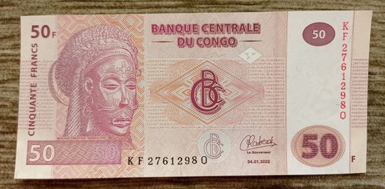 Werty71 Конго 50 франков 2022 UNC банкнота
