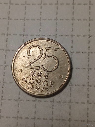 25 эре Норвегия 1975 год