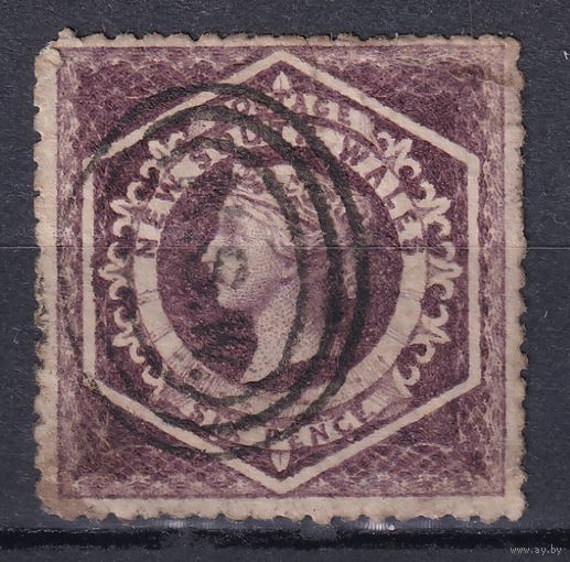 41.Aust. Великобритания. Австралийские штаты. Новый Южный Уэльс. Стандарт. 1860/72 гг. 6p. Mi.#27C (*).