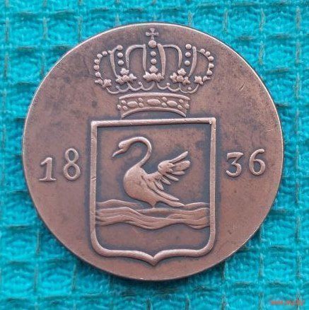 Голландская Восточная (Ост) Индия 1836 года. Гусь. Предложи свою цену или обмен!