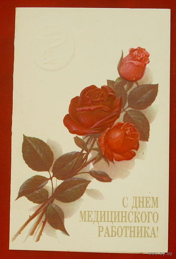 С днём медицинского работника! Чистая. Двойная. 1987 года. Бурлов. 253.