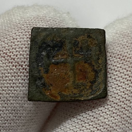 Монетная гирька с крестом! Редкая! 1,8 г.