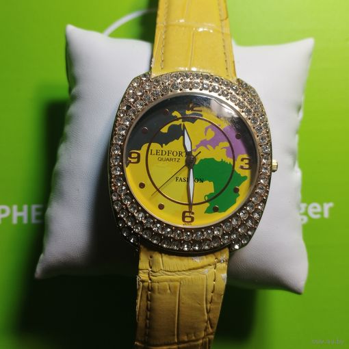 Женские дизайнерские акцентные  часы Ledfort Quartz Japan диам.4,5-5, модель LF 2527