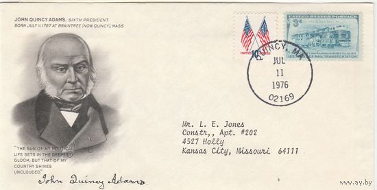 КПД США /Президент JOHN QUINCY ADAMS/0001 1976г