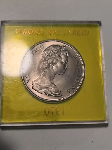 Gibraltar 1 crown 1970
