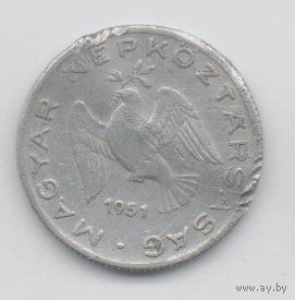 ВЕНГЕРСКАЯ НАРОДНАЯ РЕСПУБЛИКА 10 ФИЛЛЕРОВ 1951. ГОЛУБЬ
