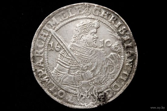 Талер 1610 г. Саксония (Германия), Кристиан II. С подвеса