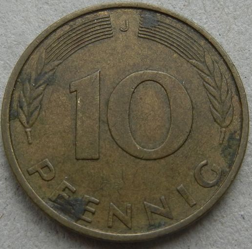 Германия ФРГ 10 пфеннигов 1993