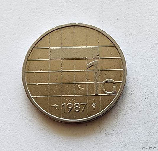 Нидерланды 1 гульден, 1987