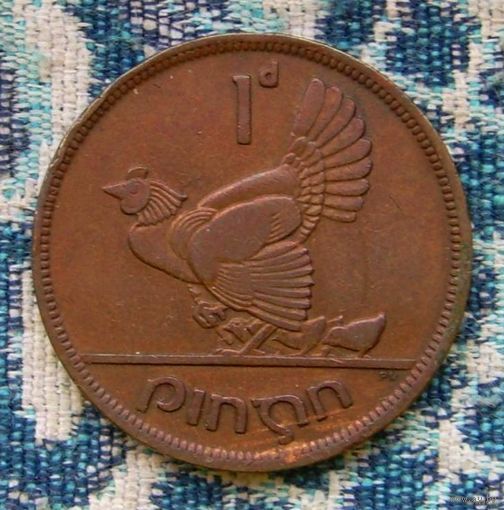 Ирландия 1 пени 1942 года. II Мировая война.