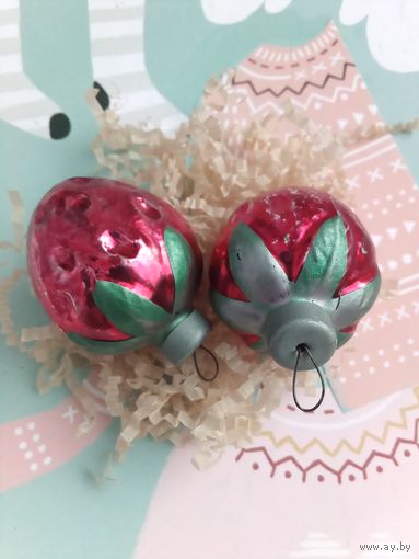 Ёлочная игрушка клубника лот