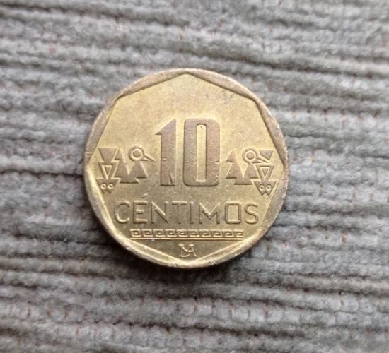 Werty71 Перу 10 сентимо 2014