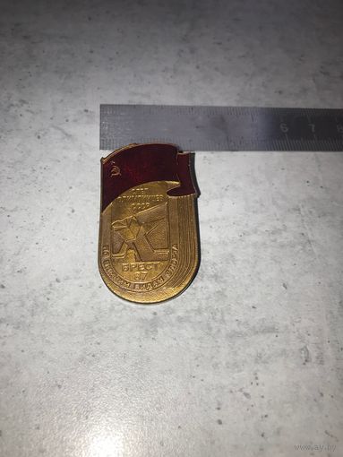 Редкий знак Слёт олимпийцев СССР в Бресте 1987 года