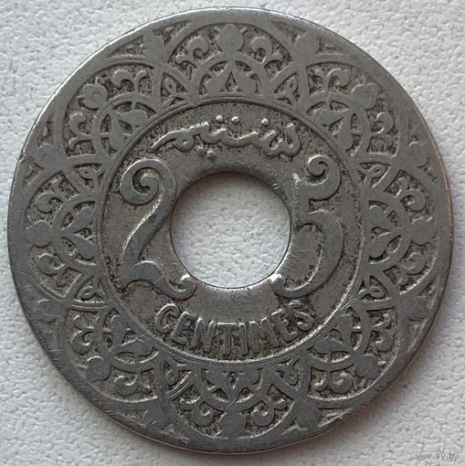 Марокко 25 сантимов 1921 г.