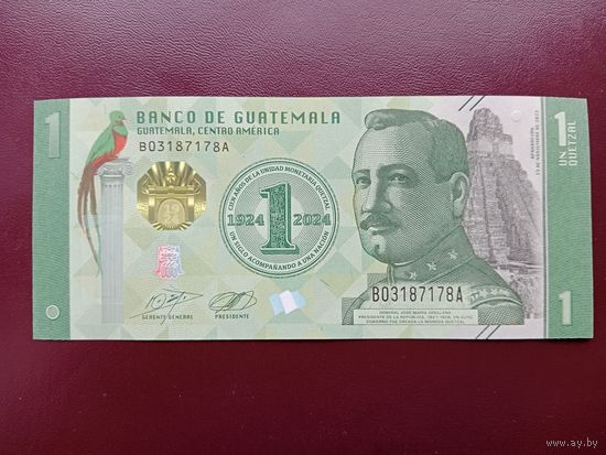 Гватемала 1 кецкаль 2024 UNC
