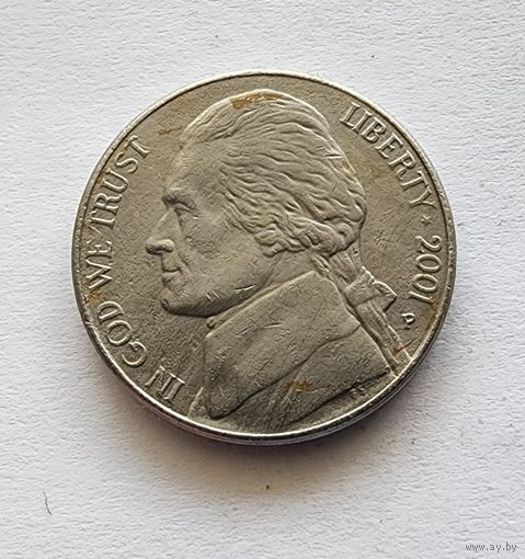 США 5 центов, 2001  двор Р