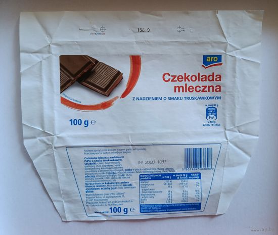 Обёртка от шоколада. Польша