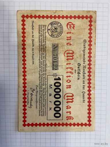 1 миллион марок 1923