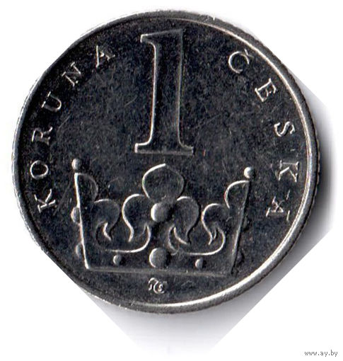 Чехия. 1 крона. 1997 г. Единственное предложение данного года на АУ