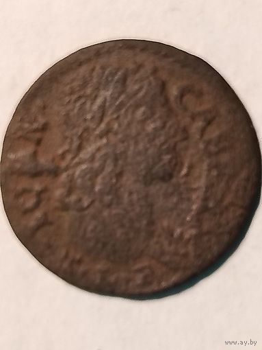 Солид (боратинка) 1661 г. польский герб. Ян II Казимир(1), без мц.