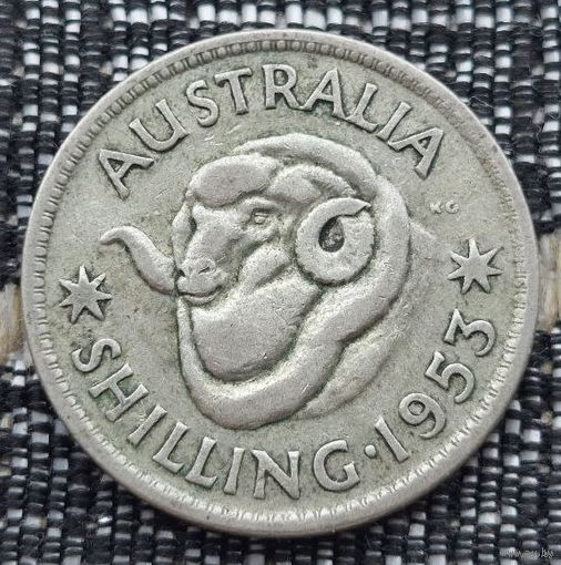 Австралия 1 шиллинг 1953 года. Баран. Серебро! Сторгуй за свою цену, предложи обмен!