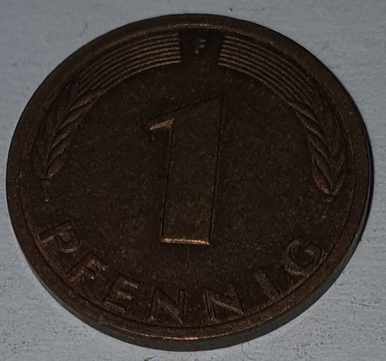 ФРГ 1 пфенниг 1990