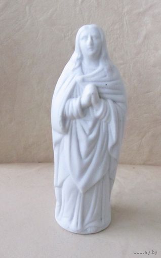 Все лоты с рубля.Дева Мария,старая Германия,бисквит,номерная.h-14 см.