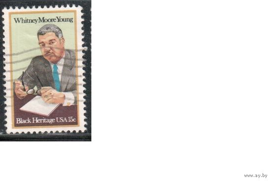 США-1981, (Мих.1456) , гаш. , Личности, (одиночка)