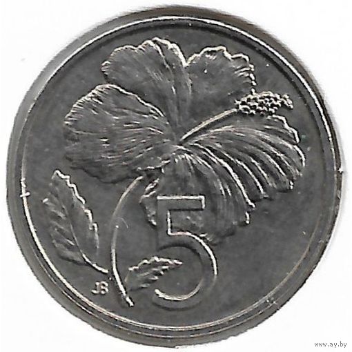 Острова Кука 5 центов, 1992 UNC