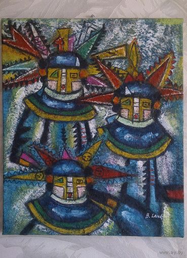 Абстракция, нем. художник Bertrand Lang р-р 50*60 см Волхвы