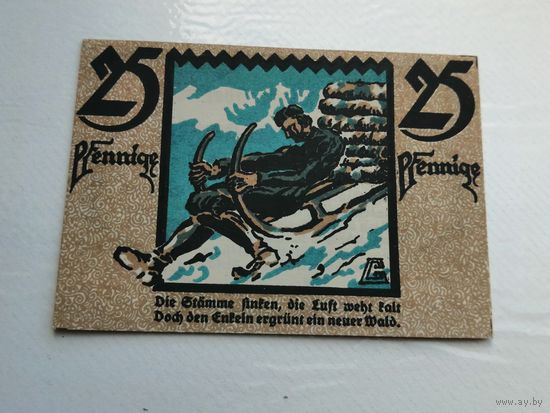 25  пфенниги 1921 Friedberg